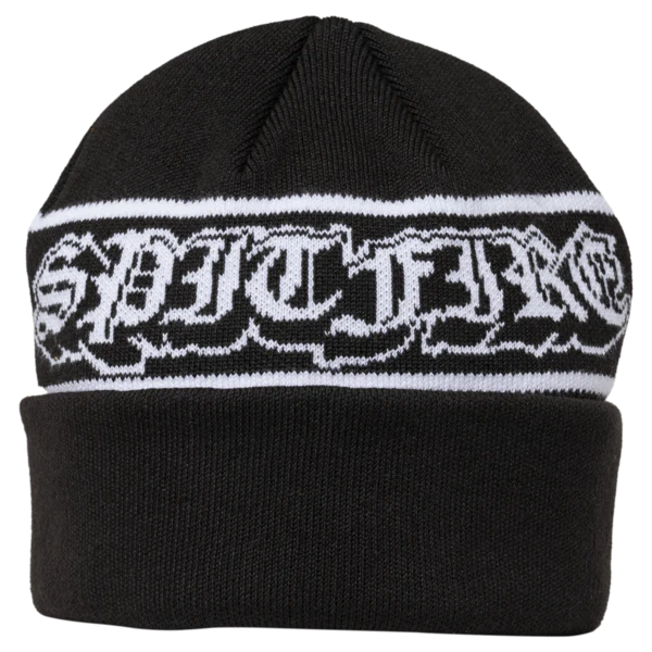 Spitfire Old E Drop Cuff Beanie - Black/White