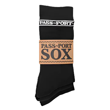 Pass~Port Hi Sox 3 Pack - Black