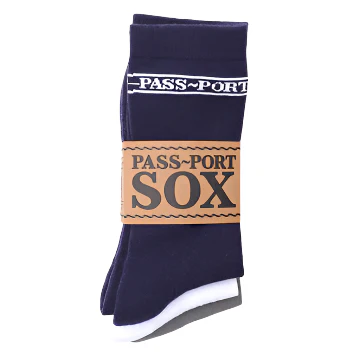 Pass~Port Hi Sox 3 Pack - Navy/White/Grey