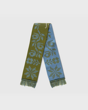 Load image into Gallery viewer, SkatePal x Sabri Sundos Scarf - Olive/Sky