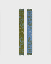 Load image into Gallery viewer, SkatePal x Sabri Sundos Scarf - Olive/Sky