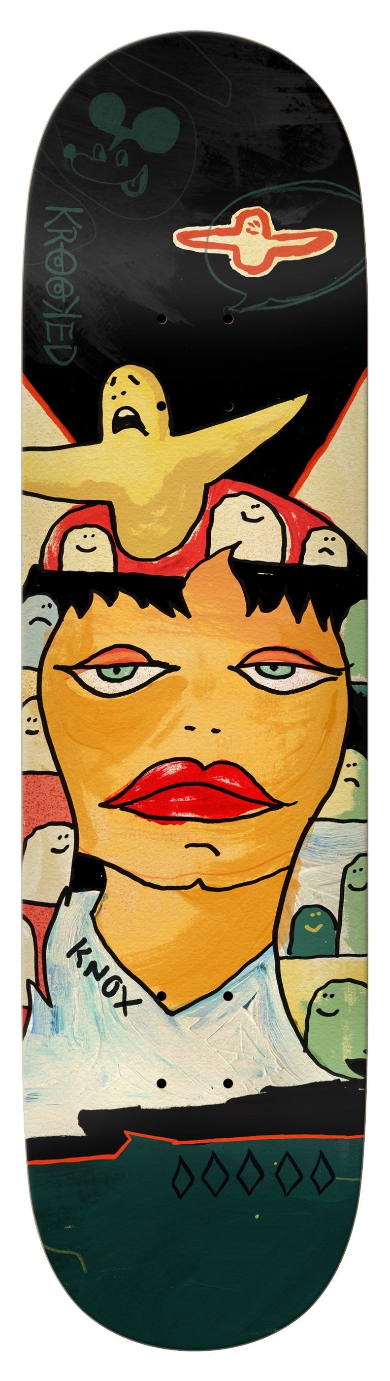 Krooked Knox Three Star Deck - 8.25