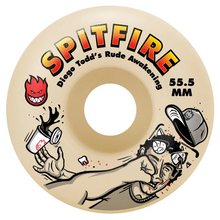Load image into Gallery viewer, Spitfire Diego Rude Awakening Formula Four Classic 99d Wheels - 53.5mm