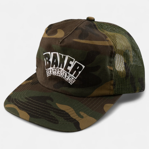 Baker Arch Logo Trucker Cap - Camo