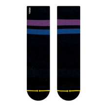 Load image into Gallery viewer, Merge4 Repreve Subtle Grape Classic Crew Socks - Black