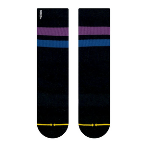 Merge4 Repreve Subtle Grape Classic Crew Socks - Black