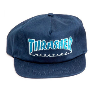 Thrasher Cap - Outlined Snapback Navy/Grey
