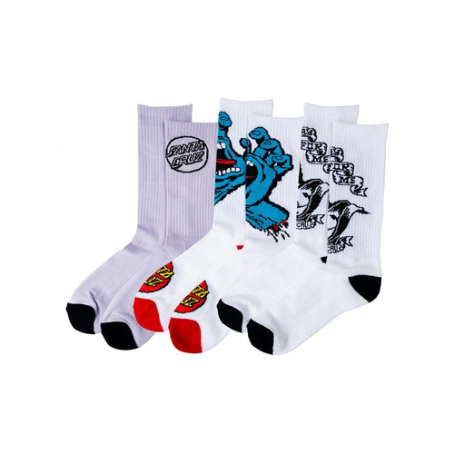 Santa Cruz Assorted Logo Socks (3 Pack)