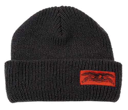 Antihero Stock Eagle Label Cuff Beanie - Grey