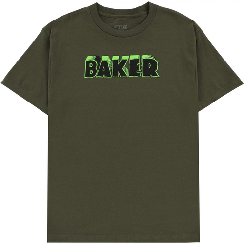 Baker Bold Tee - Military Green