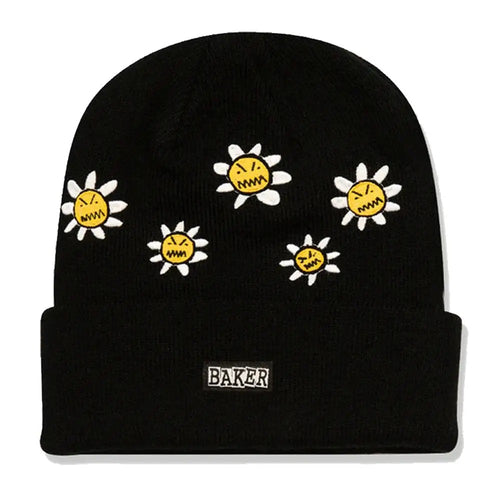 Baker Floral Beanie - Black