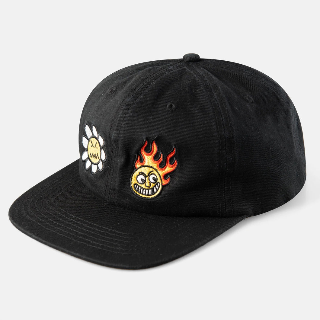 Baker Flower Flame Cap - Black