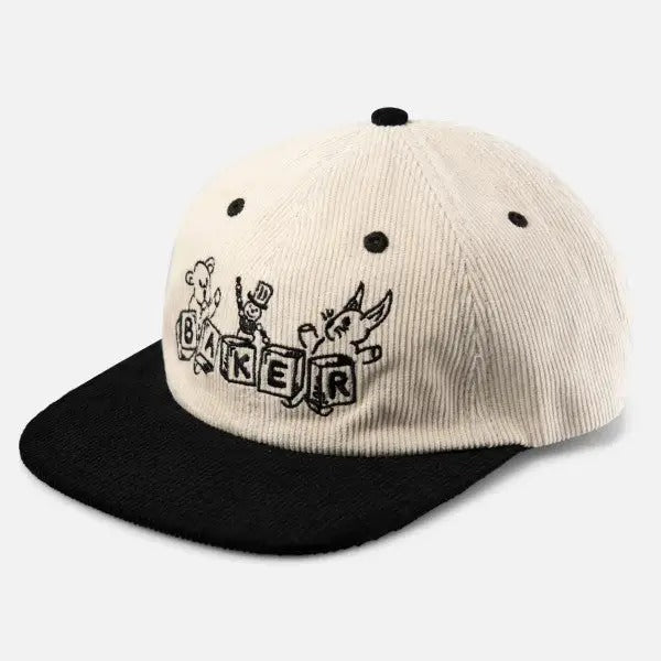 Baker Imaginary Corduroy Cap - Cream/Black