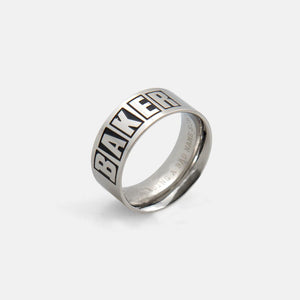 Baker Brand Logo Ring - Silver