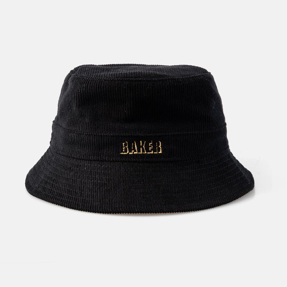 Baker Cord Bucket Hat - Black