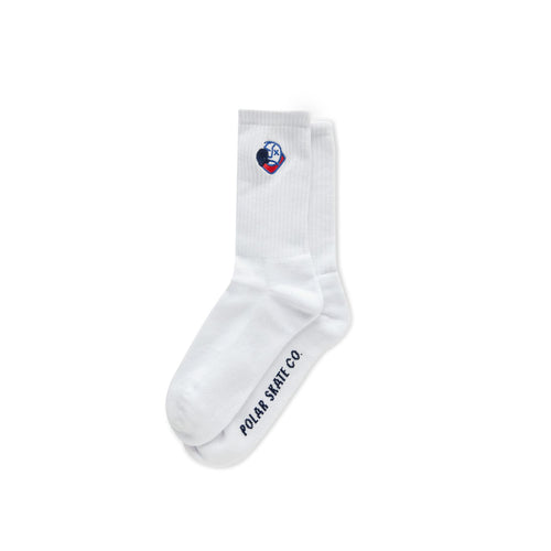 Polar Skate Co Big Boy Socks - White