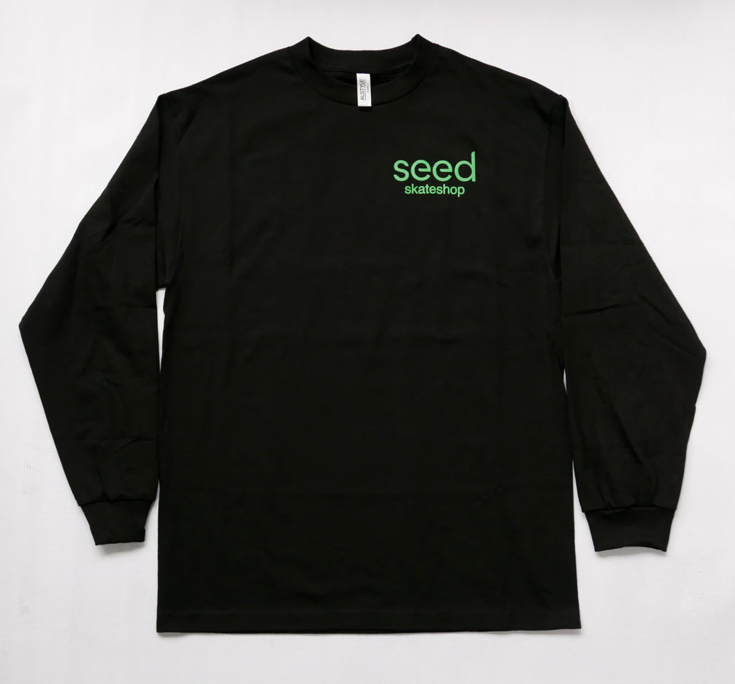 Seed Shop Logo Longsleeve - Black