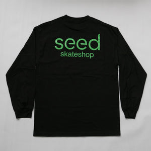 Seed Shop Logo Longsleeve - Black