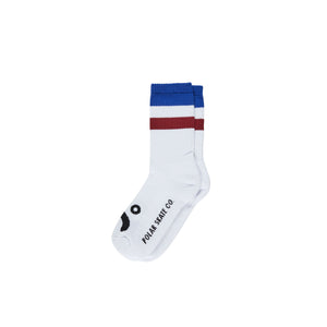 Polar Skate Co Stripes Happy Sad Socks - Blue