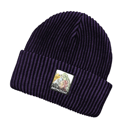 Bronze 56k Mountain Beanie - Purple