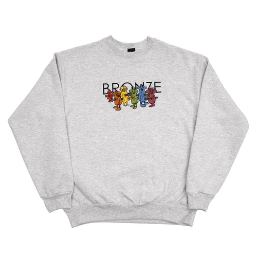 Bronze 56k Bolt Boys Crew - Ash Grey