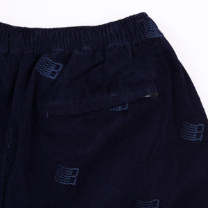 Bronze 56k Allover Embroidered Pant - Navy
