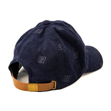 Load image into Gallery viewer, Bronze Allover Embroidered Cap - Navy