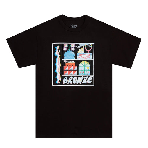 Bronze Flowerpot Tee - Black