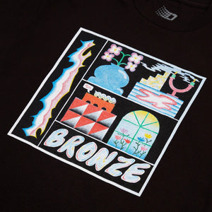Bronze Flowerpot Tee - Black