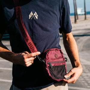 The Bumbag Co Staple Compact Shoulder Bag - Maroon