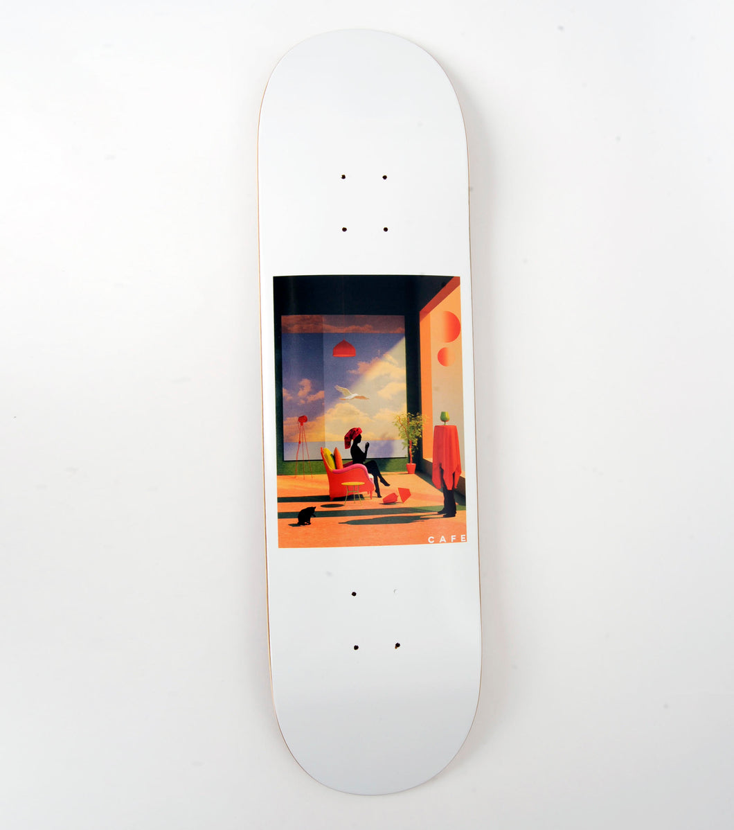 Skateboard Cafe Dawn Deck White - 8.25