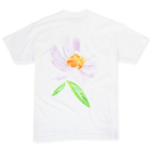 Skateboard Cafe Floral Tee - White