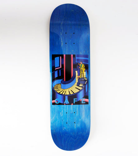 Skateboard Cafe Piano Staircase Deck Blue Wood Stain - 8.38