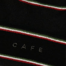 Load image into Gallery viewer, Skateboard Cafe Stripe Fold Beanie - Black