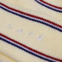 Load image into Gallery viewer, Skateboard Cafe Stripe Fold Beanie - Cream
