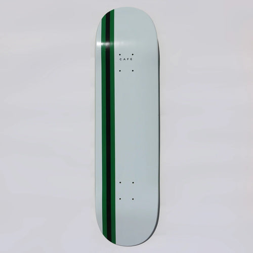 Skateboard Cafe Stripe Deck White/Green/Black - 8.125