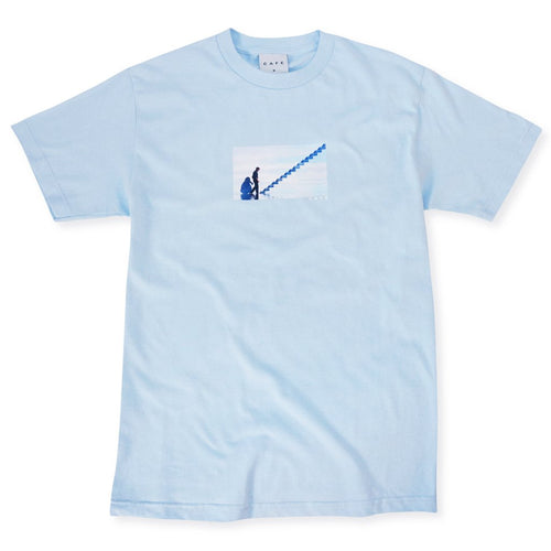 Skateboard Cafe Was Nothing Real Tee - Powder Blue