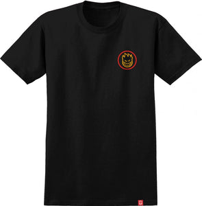 Spitfire Classic Swirl Tee - Black/Red/Gold/Olive