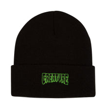 Load image into Gallery viewer, Creature Outline Long Shoreman Beanie - Black