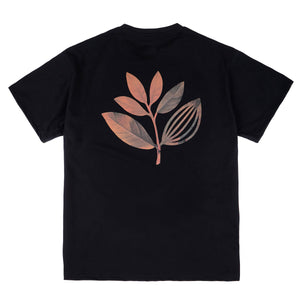 Magenta Fall Leaf Tee - Black