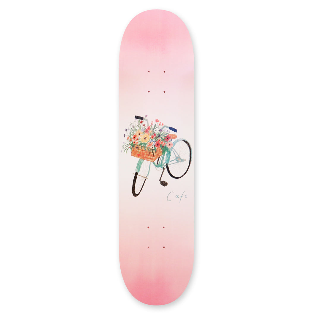 Skateboard Cafe Flower Basket Deck (Pink) - 8.125