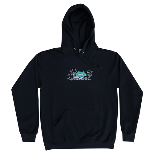 Frog Big Shoes Hoodie - Black