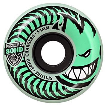 Spitfire Stay Lit Soft Conical Chargers 80HD Wheels - 54mm (Glow in the Dark)