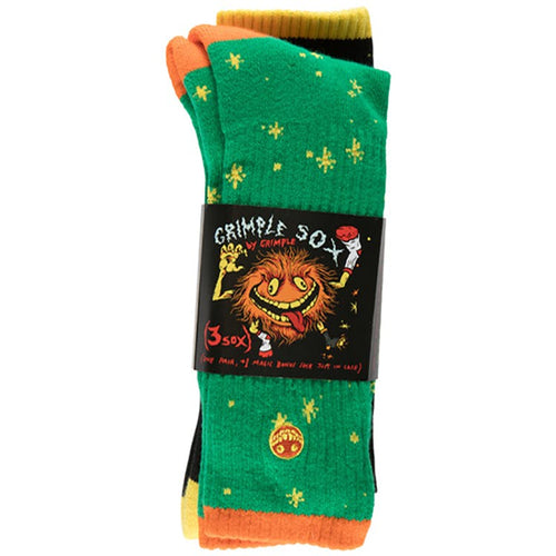 Grimple Stix Grimple Dust Sox - Green Pair/Black Single