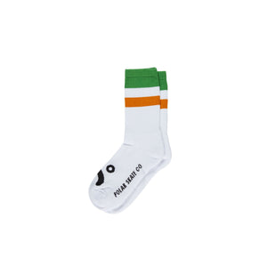 Polar Skate Co Stripes Happy Sad Socks - Green