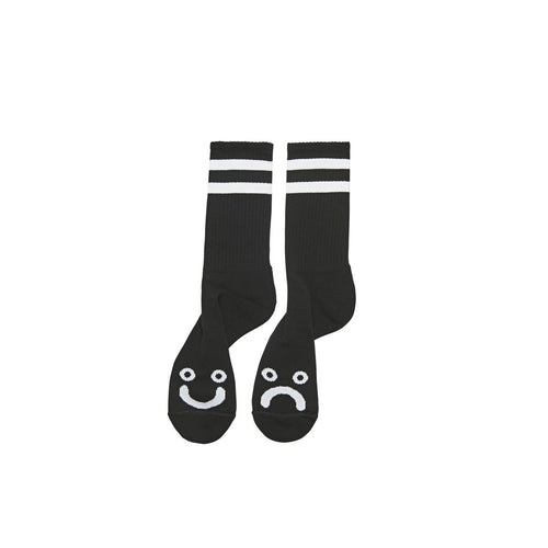 Polar Skate Co Happy Sad Socks - Black