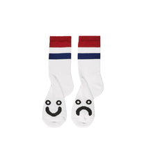 Load image into Gallery viewer, Polar Skate Co Happy Sad Stripe Socks - Red