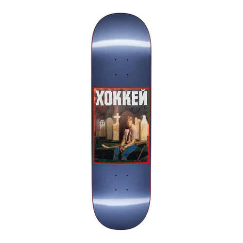 Hockey Nik Stain Metallic Blue Deck - 8.5