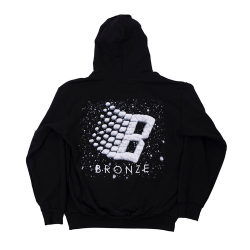 Bronze 56k B Logo Snow Hoodie - Black
