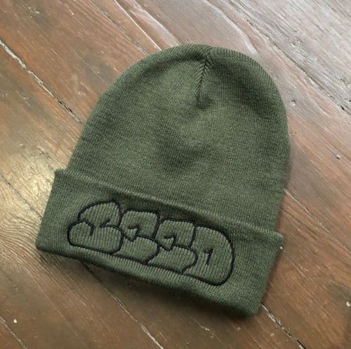 Seed Throw Logo Beanie - Olive